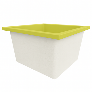 Deep Bathtub 1050 L x 1050 W x 600 Soaking Depth Handmade by Omnitub