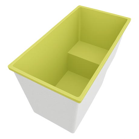 Deep Bathtub With Seat 1495 L x 800 W x 1000 Depth Handmade by Omnitub