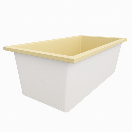 Deep Bathtub 1750 L x 950 W x 600 Soaking Depth Handmade by Omnitub