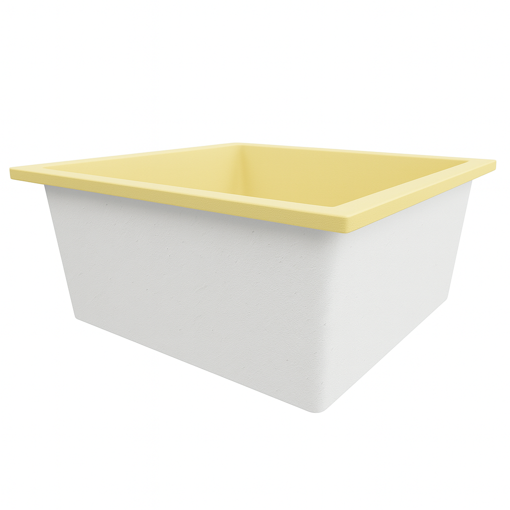 1400 L x 1400 W x 625 H. Bain profond. Omnitub Duo Extrême