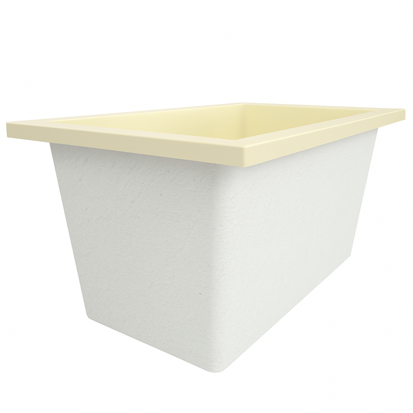 Omnitub Solo Supreme 1250 x 850 UK deep soaking tub 600mm depth rectangular - alternate angle 5
