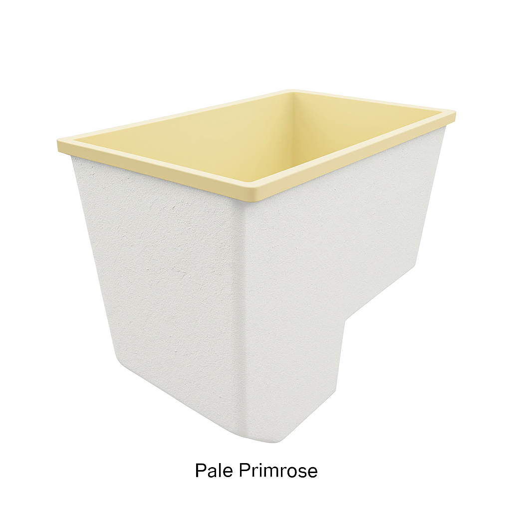 Deep Bathtub With Seat 1100 L x 700 W x 1000 Depth Handmade by Omnitub