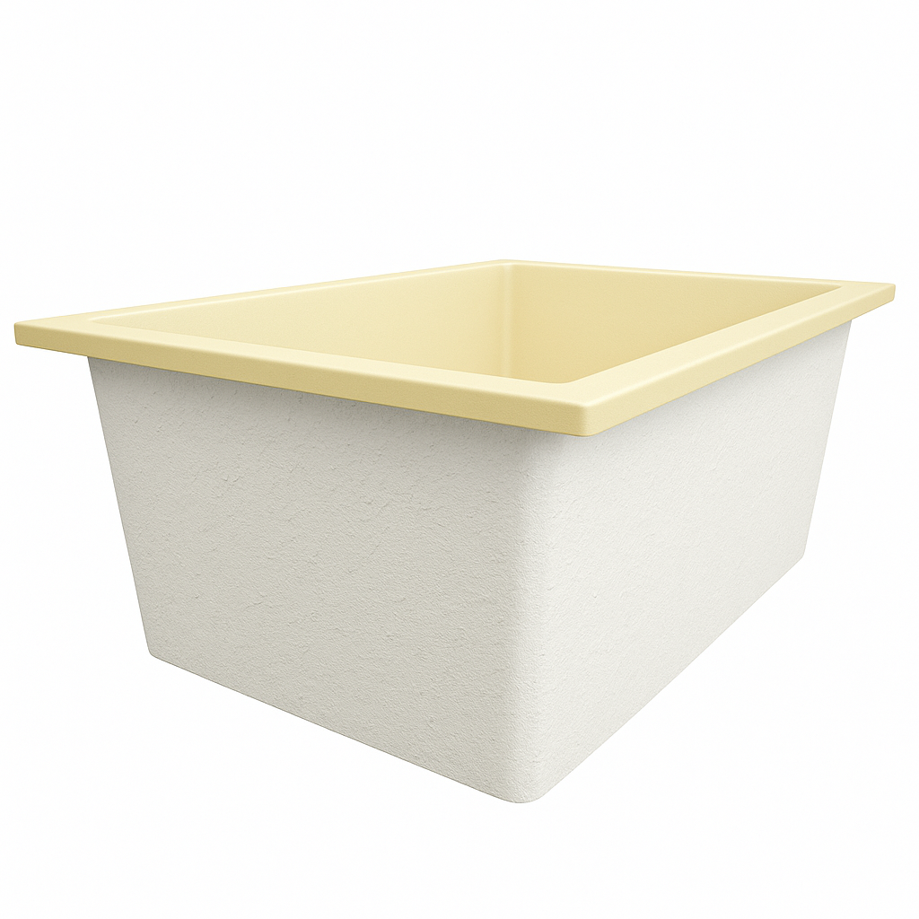 1500 L x 1050 W x 625 H. Bain profond. Omnitub Duo Extra 