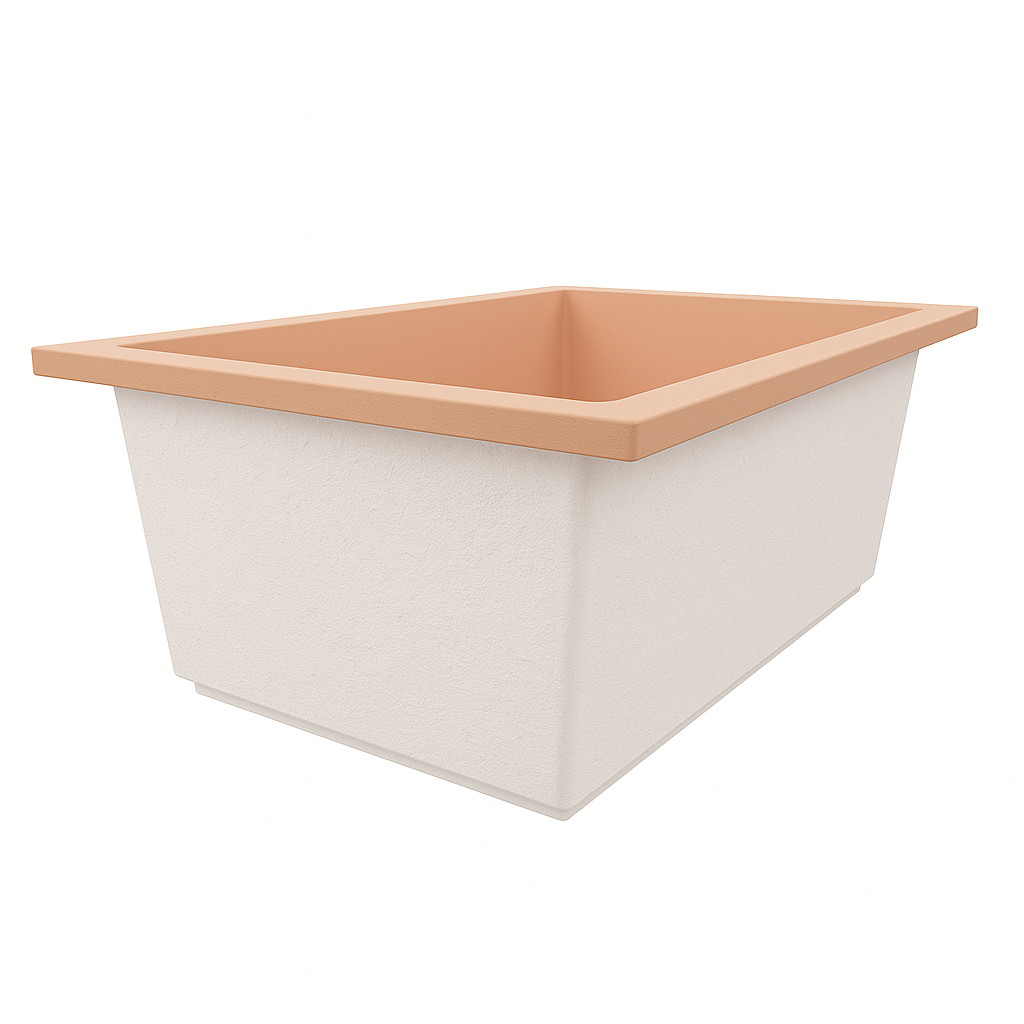 1300 x 950 Deep Soaking Tub – 600mm Depth – Rectangular – Omnitub