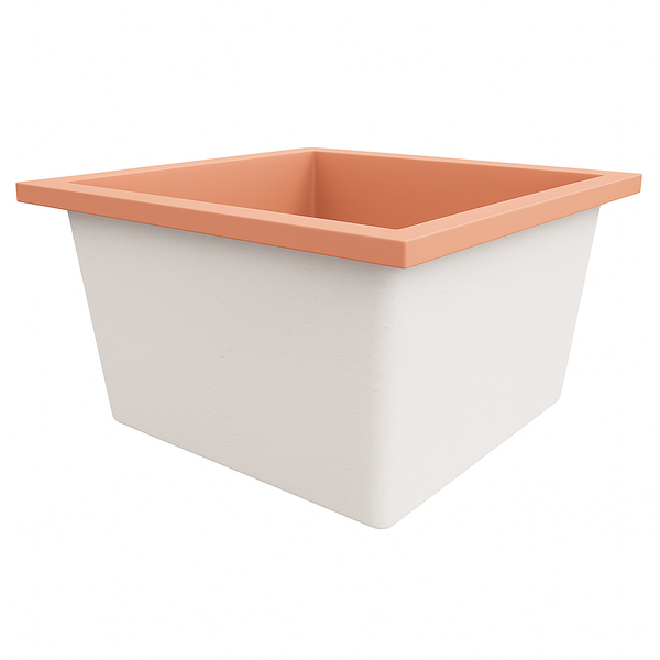 Omnitub Duo Square 1050 x 1050 deep soaking tub 600mm depth square - product overview 4