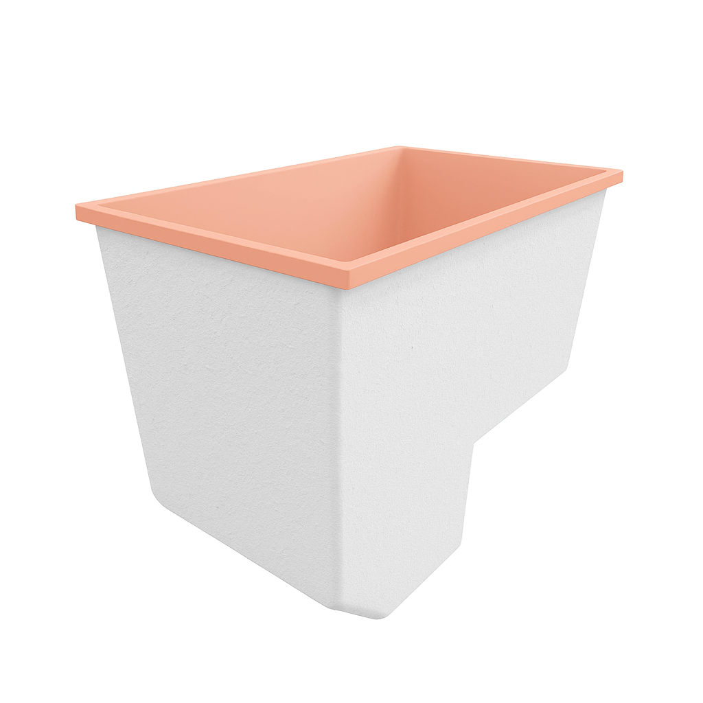 Deep Bathtub With Seat 1100 L x 700 W x 1000 Depth Handmade by Omnitub
