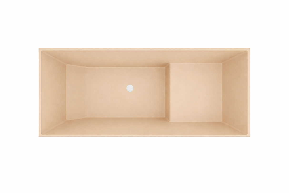 Baignoire à assise profonde 1100 L x 700 W x 1000 H Baignoire de trempage japonaise d'Omnitub