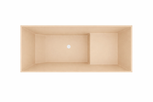 Baignoire à assise profonde 1100 L x 700 W x 1000 H Baignoire de trempage japonaise d'Omnitub