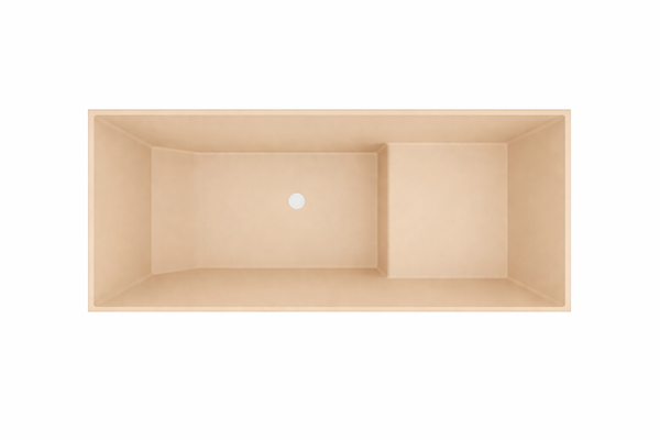 Omnitub 1500 x 700 UK seated soaking tub 1000mm depth rectangular - styled setting 4