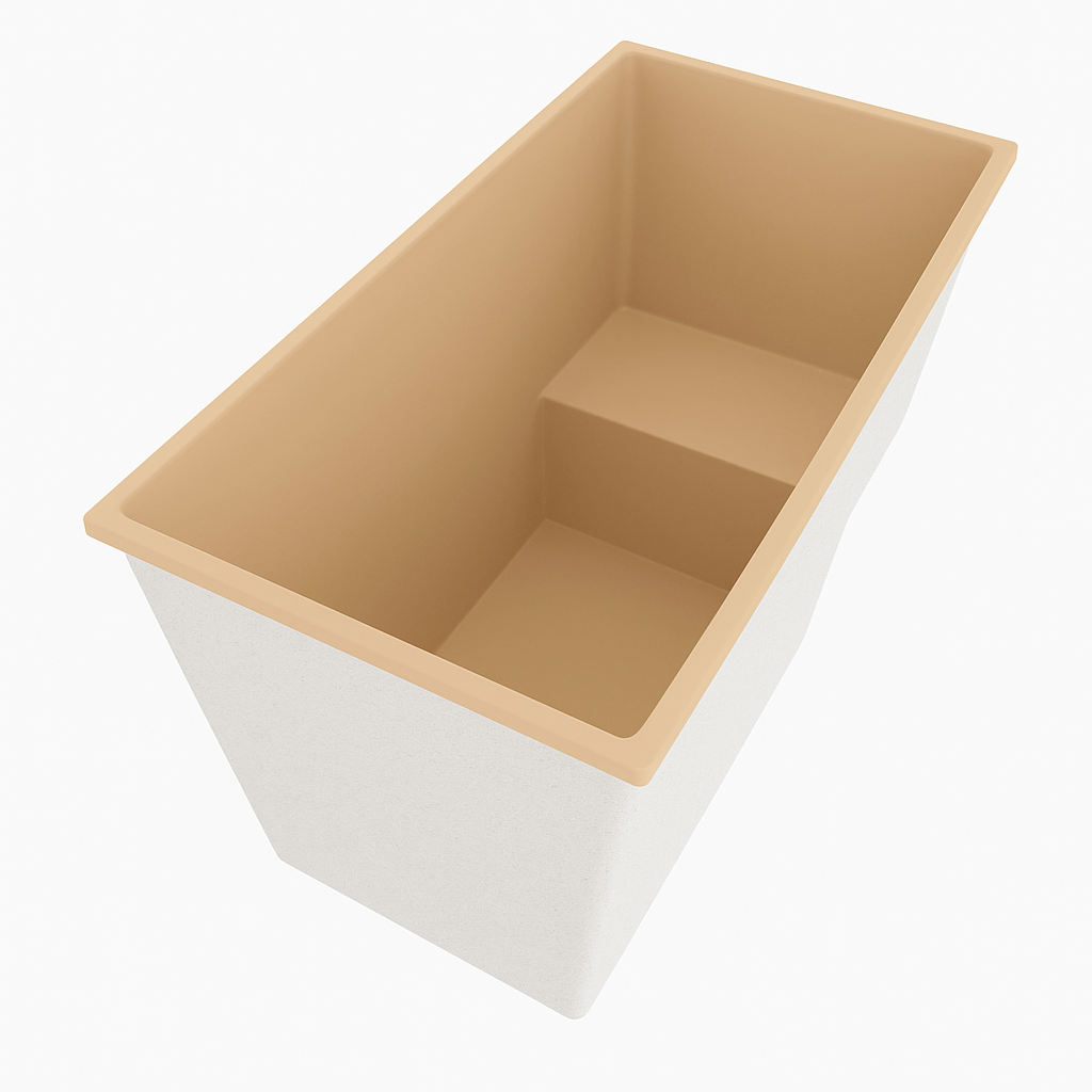 1495 x 800 Seated Soaking Tub – 1000mm Depth – Rectangular – Omnitub