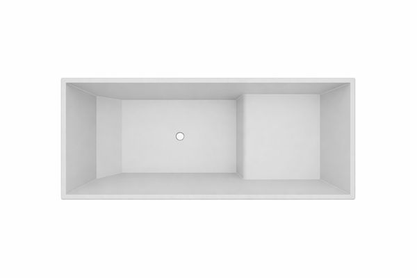 Omnitub 1500 x 700 UK seated soaking tub 1000mm depth rectangular - additional view 4