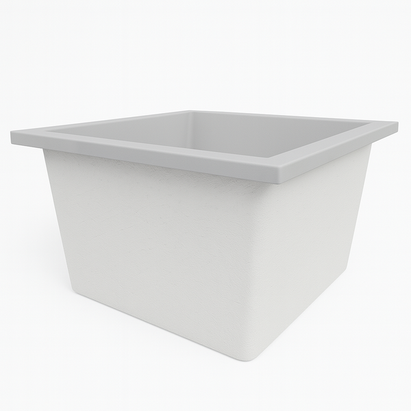 Omnitub Duo Square 1050 x 1050 deep soaking tub 600mm depth square - feature highlight 4