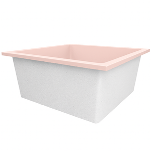 Deep Bathtub 1200 L x 1200 W x 600 Soaking Depth Handmade by Omnitub