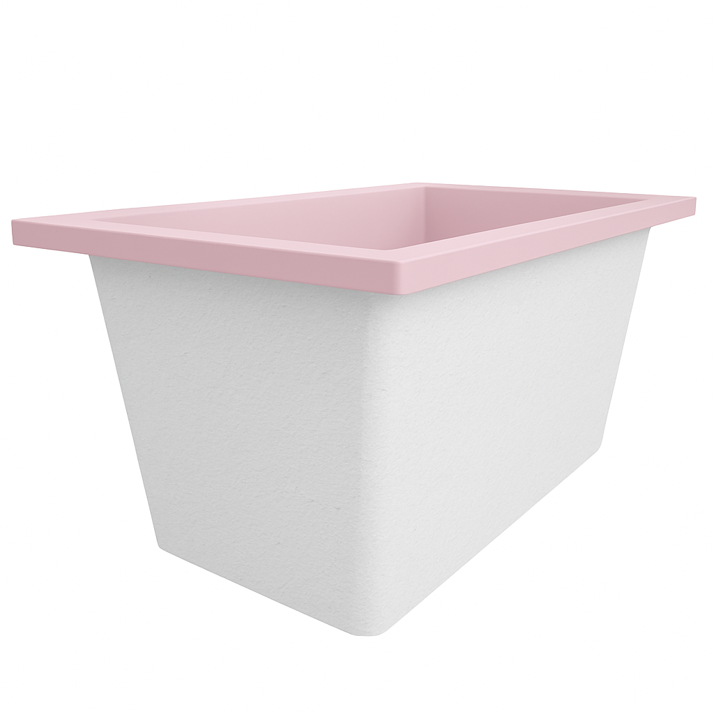 Omnitub 1250 x 750 Deep Soaking Bathtub – 600mm Internal Depth – Rectangular