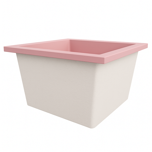 Omnitub Duo Square 1050 x 1050 deep soaking tub 600mm depth square - gallery image 4