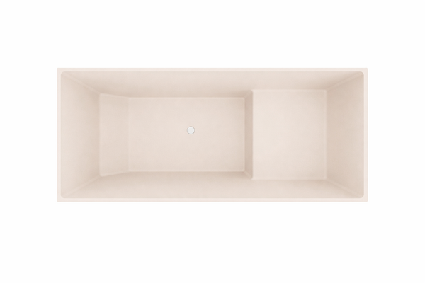 Omnitub 1500 x 700 UK seated soaking tub 1000mm depth rectangular - configuration detail 4