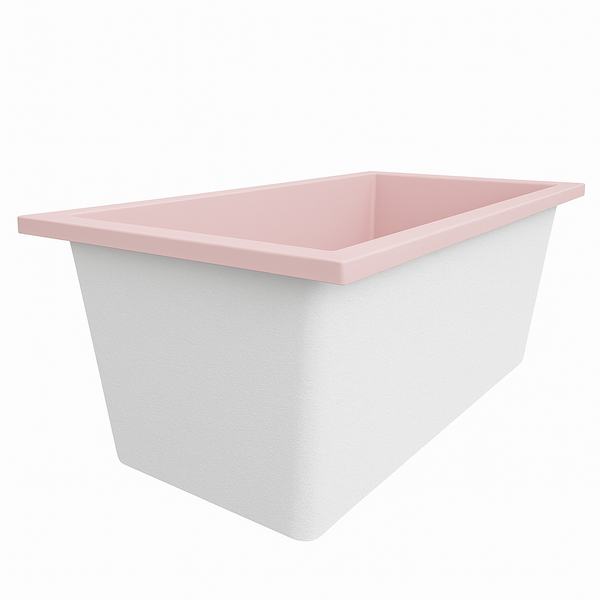 Omnitub 1500 x 800 handmade UK deep soaking tub 600mm depth rectangular - interior detail 6