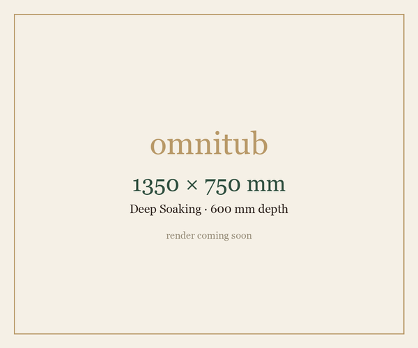 Omnitub 1350 × 750 — placeholder, render coming soon