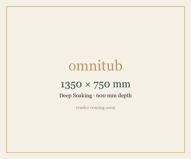 Omnitub 1350 × 750 — placeholder, render coming soon