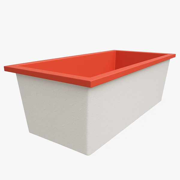 Omnitub 1900 x 900 UK deep soaking tub 600mm depth rectangular - gallery image 4