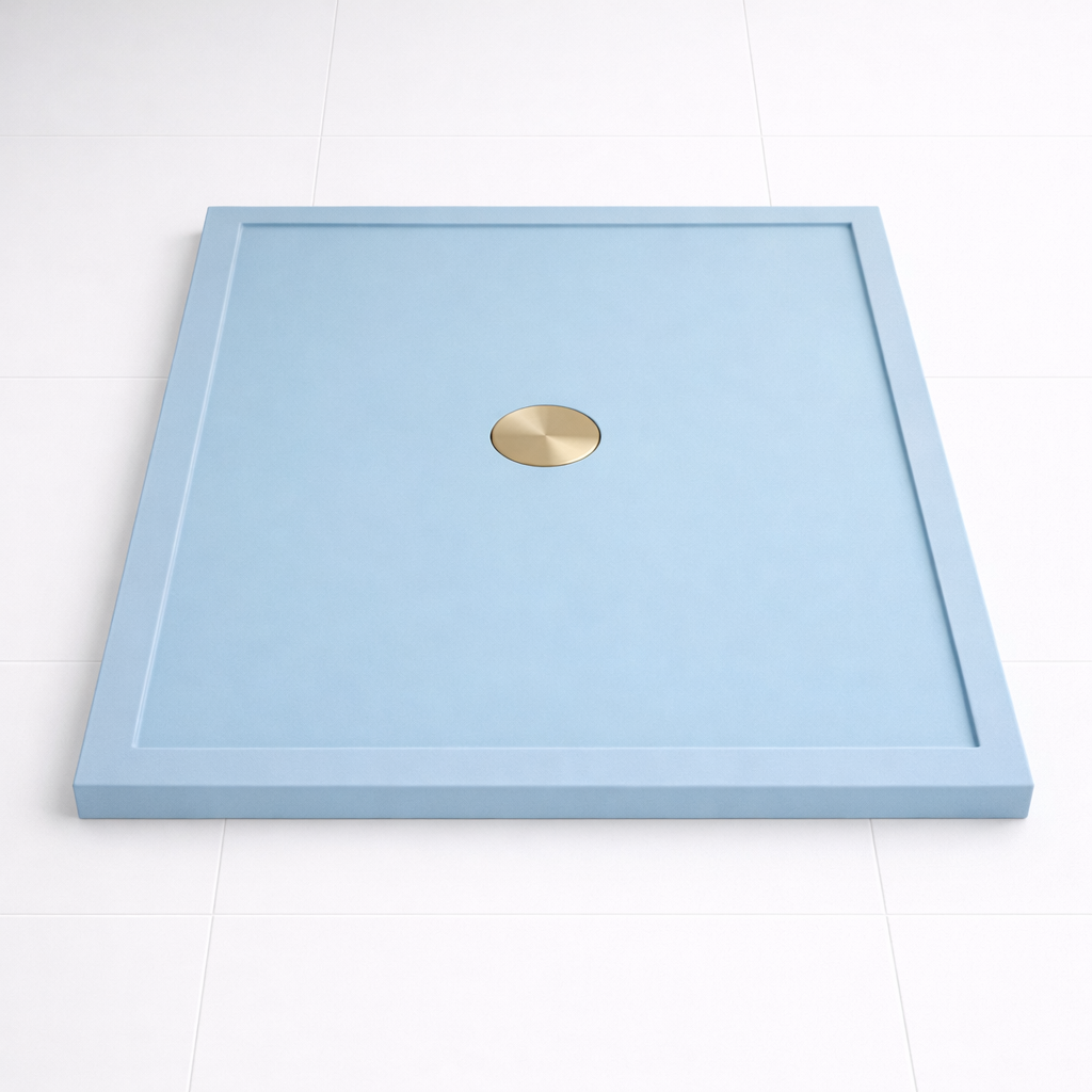 Omnitub 740 × 590 Rectangular Shower Tray – 35mm Slim Non-Slip - styled setting 4
