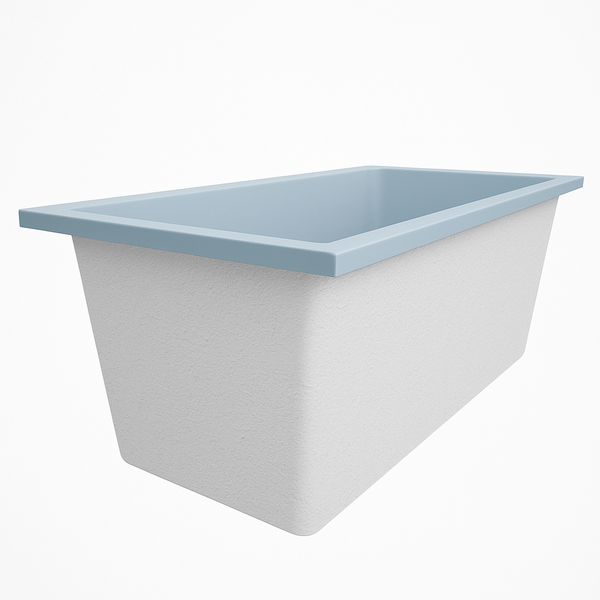 Omnitub Solo Extreme 1600 x 800 handmade UK deep soaking tub 600mm depth rectangular - lifestyle setting 6