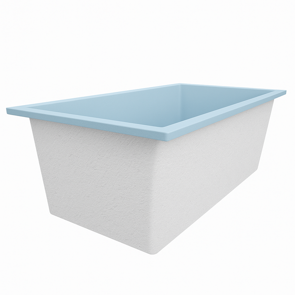 Omnitub Deluxe 1750 x 950 handmade UK deep soaking tub 600mm depth wide rectangular - lifestyle setting 5