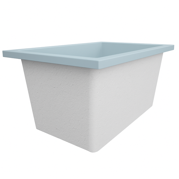 Omnitub Solo Supreme 1250 x 850 UK deep soaking tub 600mm depth rectangular - styled setting 5