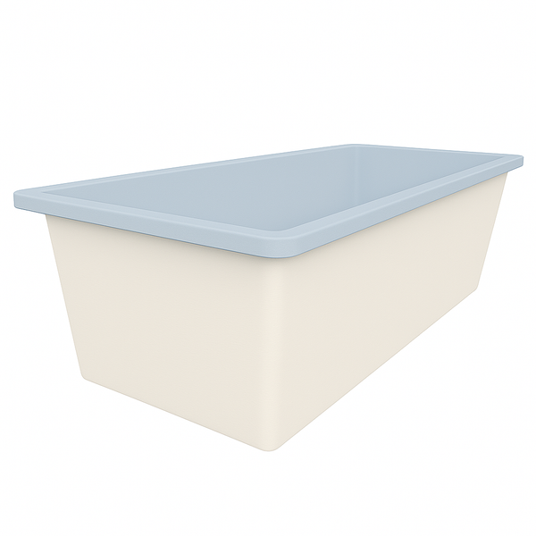 Omnitub 1900 x 900 UK deep soaking tub 600mm depth rectangular - main product view 5