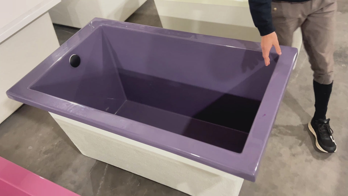 Omnitub 1250 x 750 Deep Soaking Bathtub – 600mm Internal Depth – Rectangular