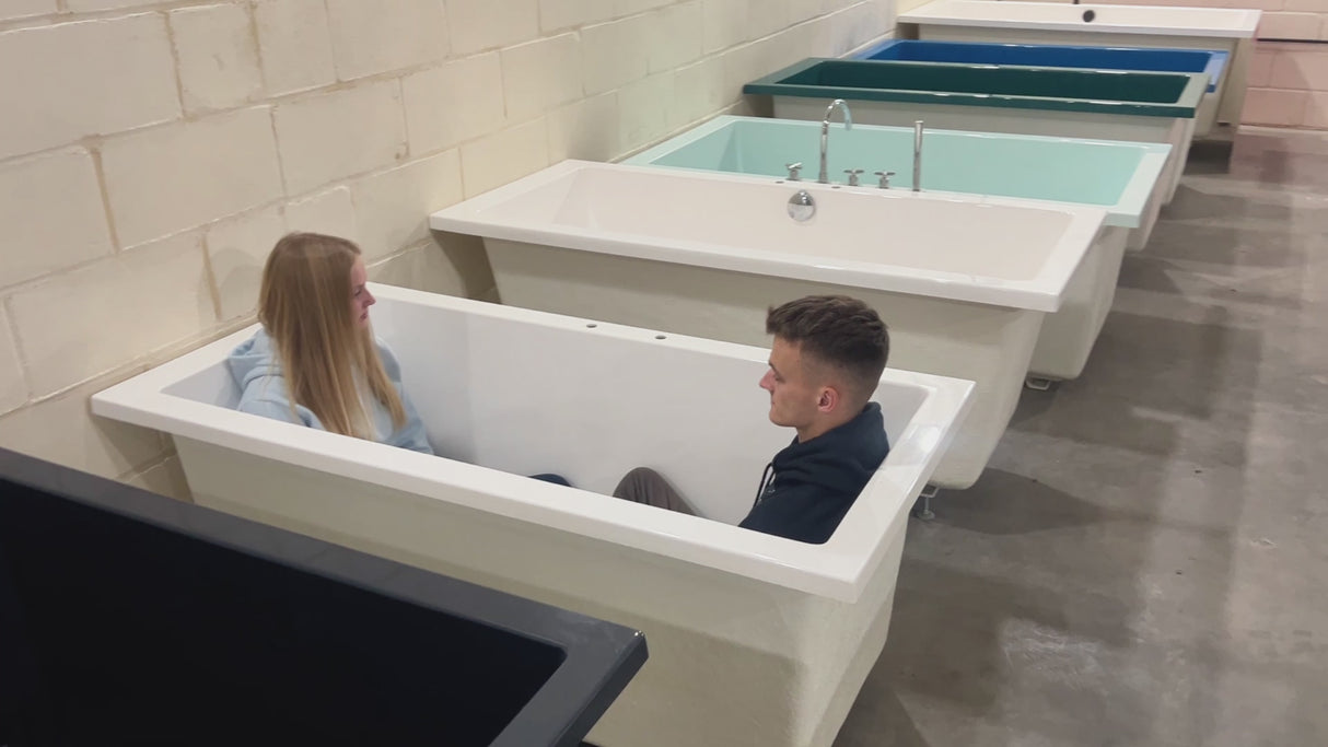 Deep Bathtub 1400 L x 900 W x 600 Soaking Depth Handmade by Omnitub
