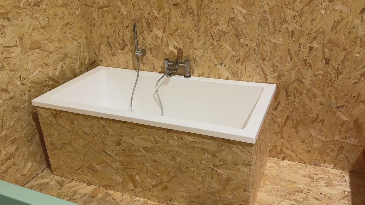 Deep Bathtub 1600 L x 800 W x 600 Soaking Depth Handmade by Omnitub
