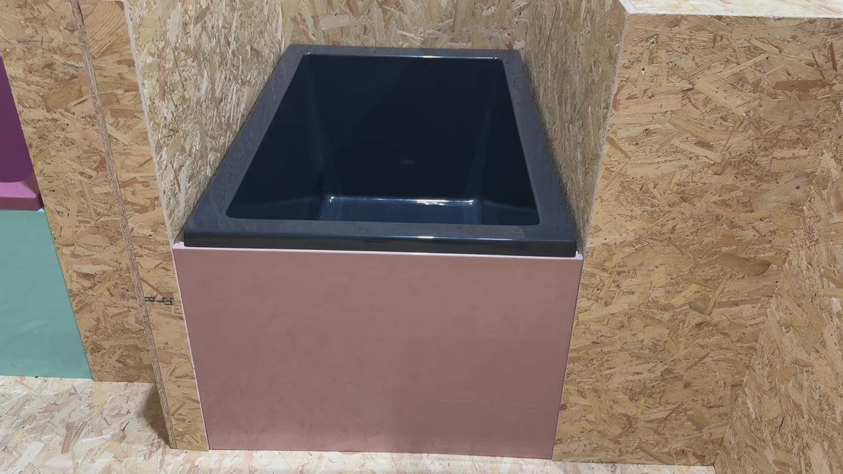 Deep Bathtub 1400 L x 900 W x 600 Soaking Depth Handmade by Omnitub