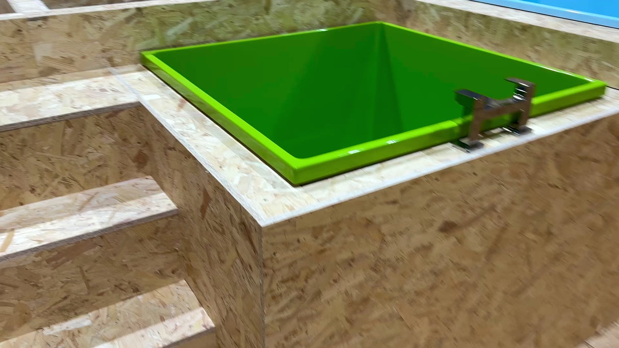 Deep Bathtub With Seat 1100 L x 1100 W x 1000 Depth Handmade by Omnitub