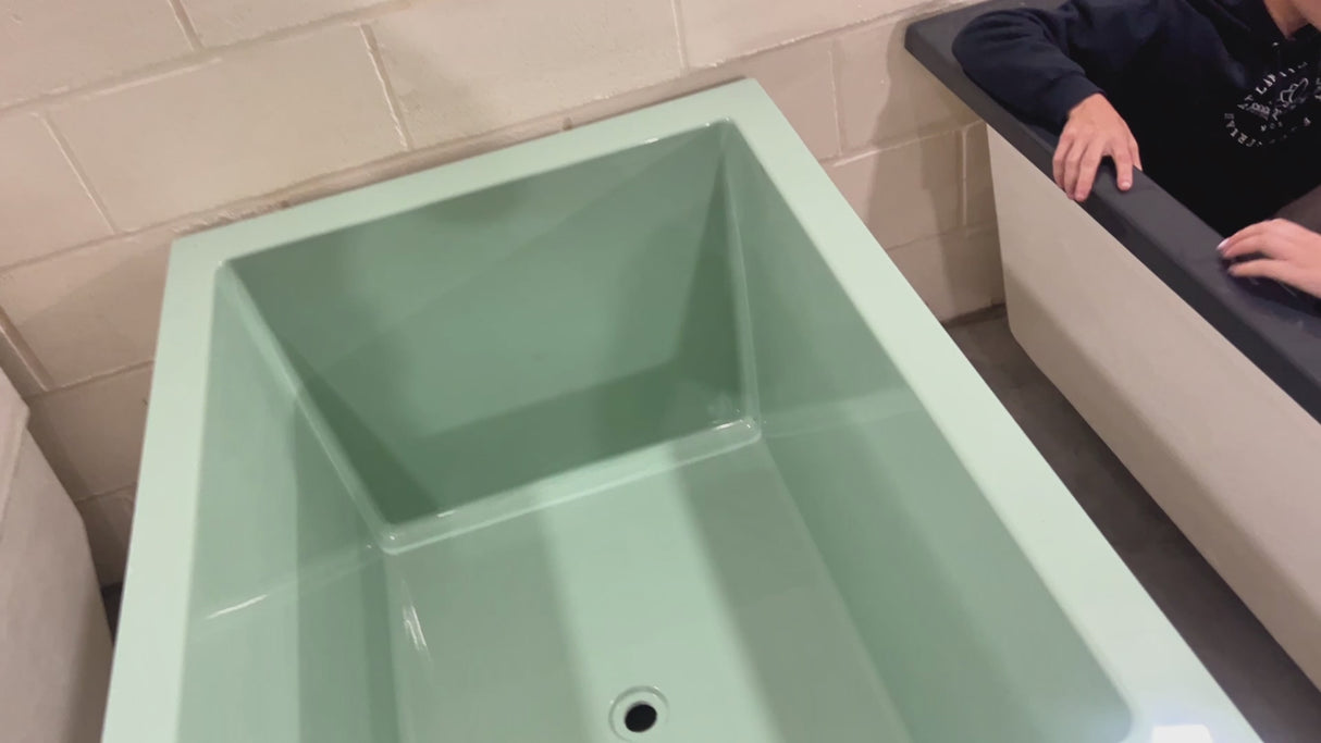 Deep Bathtub 1300 L x 950 W x 600 Soaking Depth Handmade by Omnitub
