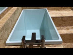 Deep Bathtub With Seat 1100 L x 600 W x 1000 Depth Handmade by Omnitub
