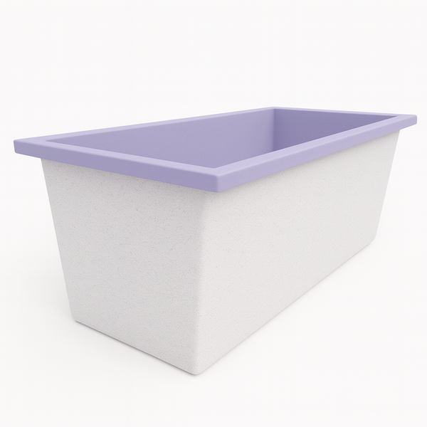 Omnitub Deluxe 1700 x 750 handmade UK deep soaking tub 600mm depth rectangular - styled setting 6