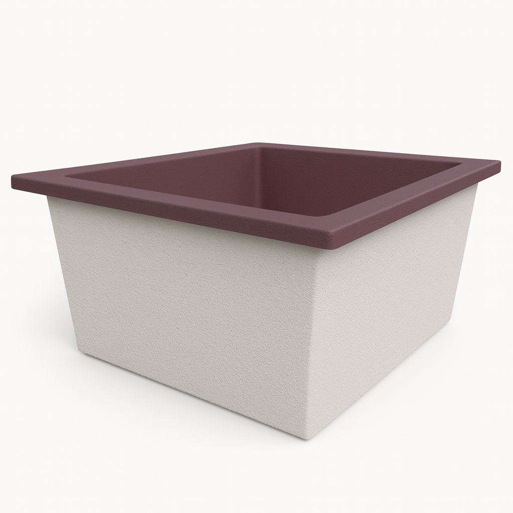 1400 L x 1200 W x 625 H. Bain profond. Omnitub Duo Flow