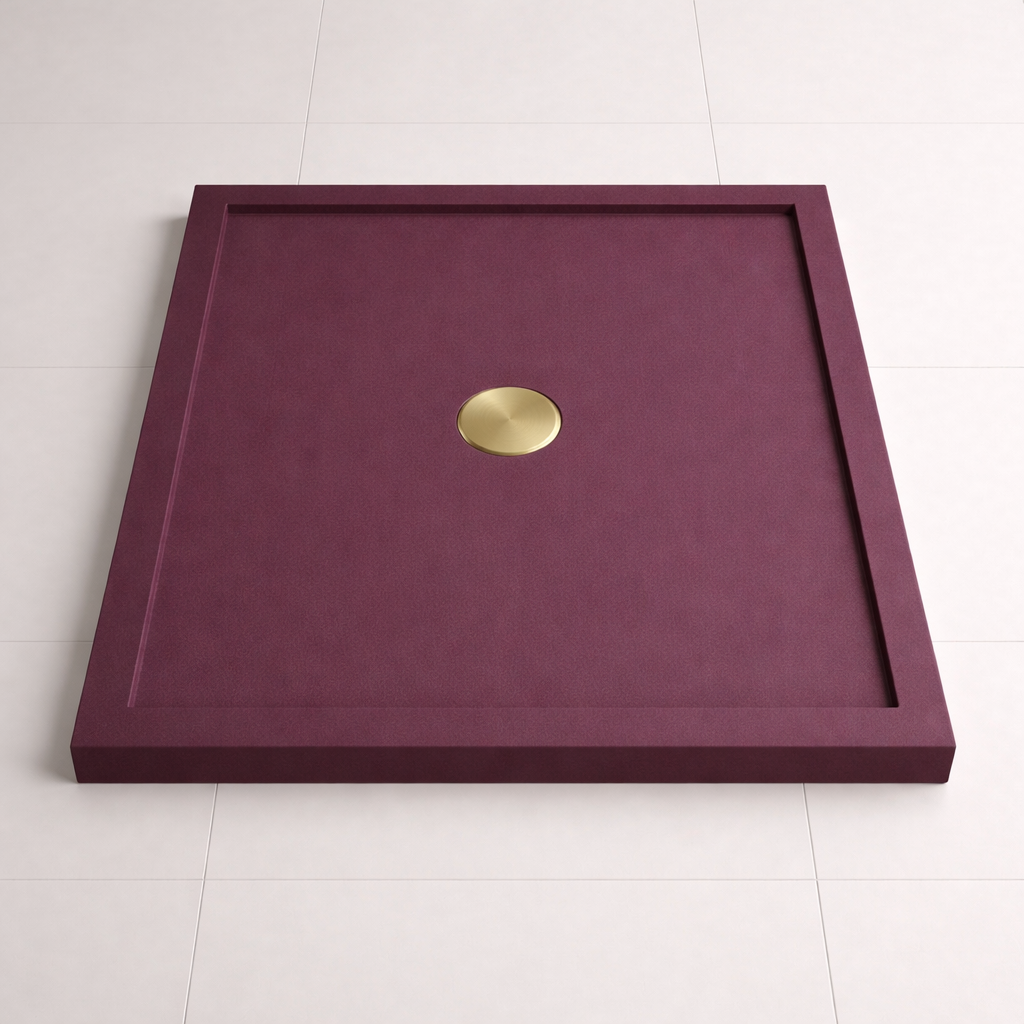 Omnitub 740 × 590 Rectangular Shower Tray – 35mm Slim Non-Slip - styled setting 2