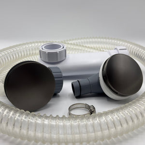 Push Down Waste With Overflow - Omnitub bathroom accessory - top-down view
