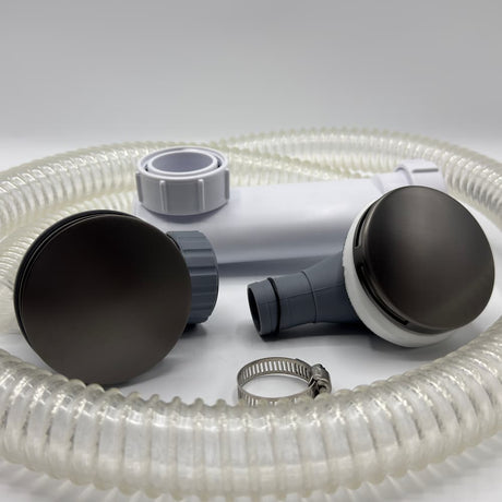Push Down Waste With Overflow - Omnitub bathroom accessory - top-down view