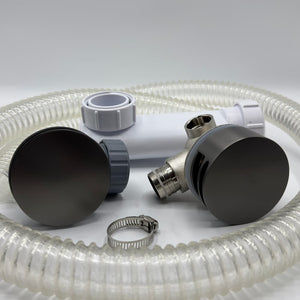 Push Down Bath Filler with Overflow - Omnitub bathroom accessory - top-down view