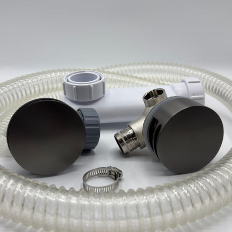 Push Down Bath Filler with Overflow - Omnitub bathroom accessory - top-down view
