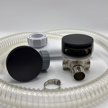 Push Down Bath Filler with Overflow - Omnitub bathroom accessory - interior detail