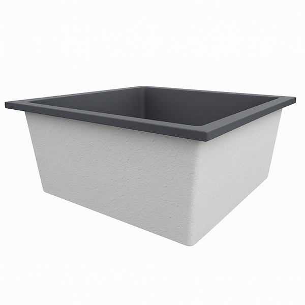 Omnitub 1200 x 1200 deep soaking tub 600mm depth square - finish and texture 5