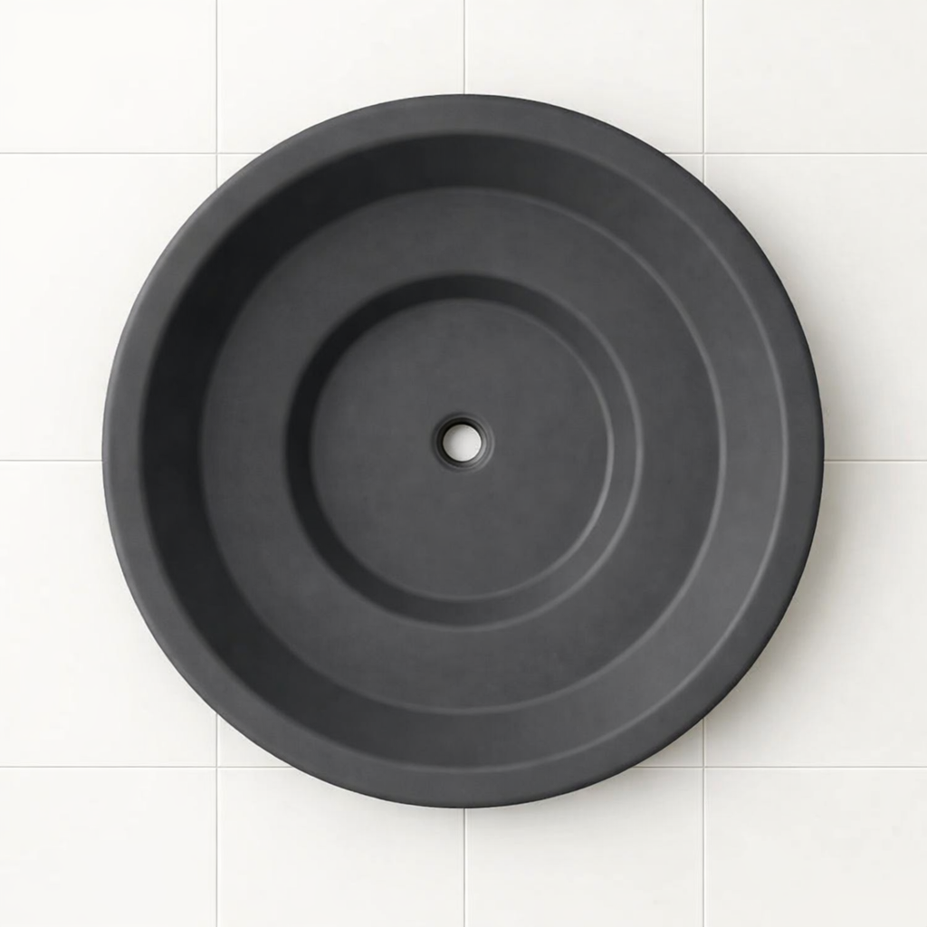 1500 Diameter Soaking Tub – 1000mm Depth – Round by Omnitub - top-down view 5