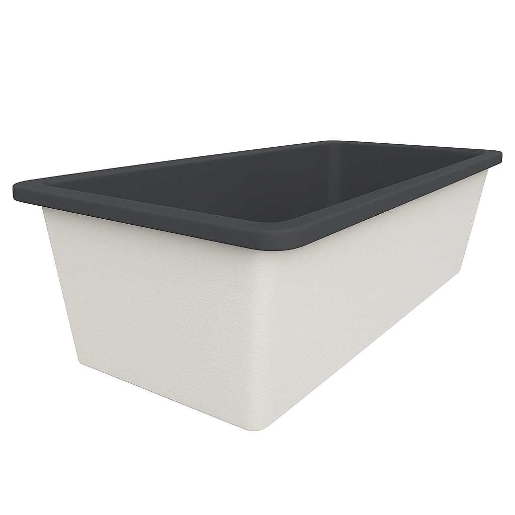 1900 L x 900 W x 625 H. Bain profond. Omnitub de luxe supplémentaire