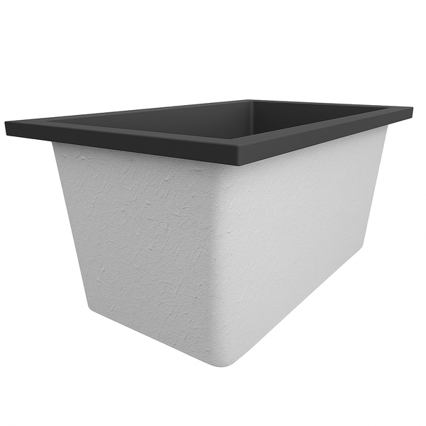 Omnitub Solo Supreme 1250 x 850 UK deep soaking tub 600mm depth rectangular - configuration detail 5