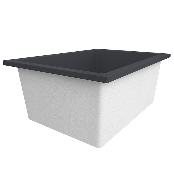 Omnitub Solo Plus 1250 x 1050 handmade UK deep soaking tub 600mm depth wide rectangular - close-up detail 6
