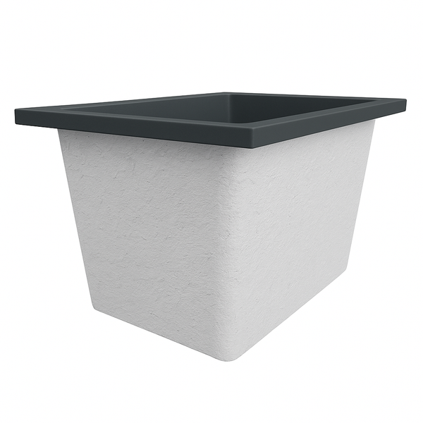 Omnitub Solo Max 1050 x 800 handmade UK deep soaking tub 600mm depth rectangular - feature highlight 5